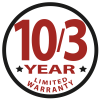 10/3-Year Limited Warranty